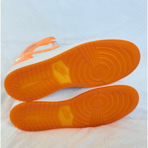 Air Jordan 1 Mid SE Gatorade Pack GS FN9053-018 Football Grey/Orange 5.5Y - Picture 6 of 6